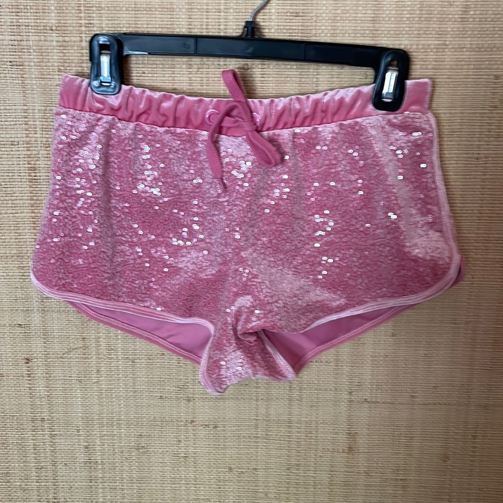 SUGAR THRILLZ pink sequin shorts